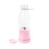 Mini Liquidificador Portatil Garrafa Shake Suco Juice Cup USB Cor:Rosa