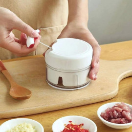 Mini Multiprocessador Triturador Manual 2 Laminas Inox