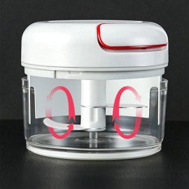 Mini Multiprocessador Triturador Manual 2 Laminas Inox