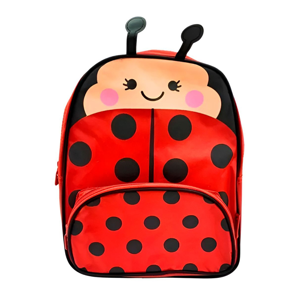Mochila Infantil Personagens Bichinhos Escolar: Joaninha