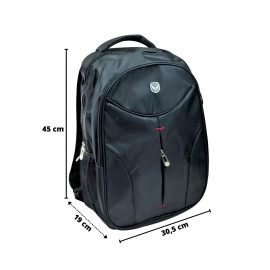 Mochila Preta Reforçada Yepp Trabalho Escola Passeio