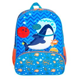 Mochila Infantil Com Bolso Externo Animais Escola Passeio