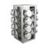 Organizador Porta Tempero Giratório Inox