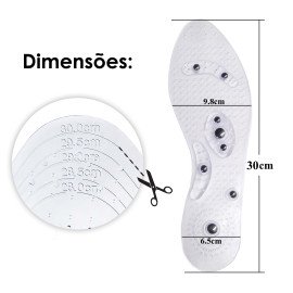 Palmilha Magnetica Massagem Terapia Estresse Dores Ansiedade Emagrecimento