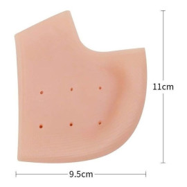 Par De Meia Palmilha Silicone Ortopedica Calcanhar Fascite