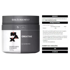 Kit com 3 potes de Creatina 300g Max Titanium