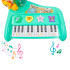 Teclado Piano Musical Brinquedo Infantil Divertido Som Luzes Carrossel