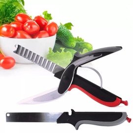 Tesoura Tabua De Corte 3 Em 1 Verduras Carne Legumes