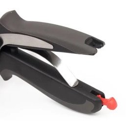 Tesoura Faca Cutelo Multiuso 2 Em 1 Clever Cutter Inox
