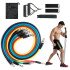 Kit Extensor Elastico 11 Peças Exercicio Fitness Pilates