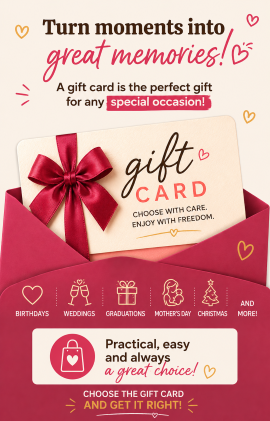 Share the love with a gift card.